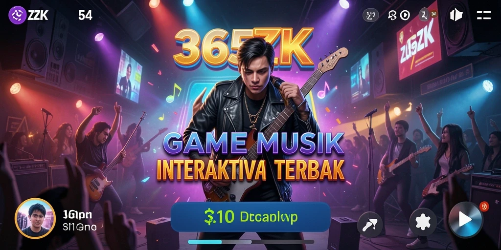 Tampilan gameplay interaktif 365ZK yang menyenangkan.