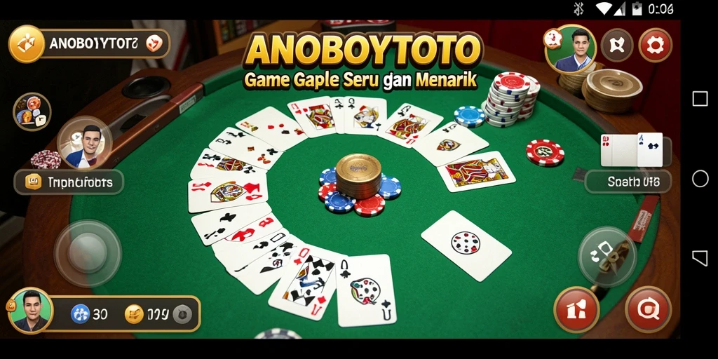Tampilan gameplay Gaple yang seru dan interaktif.