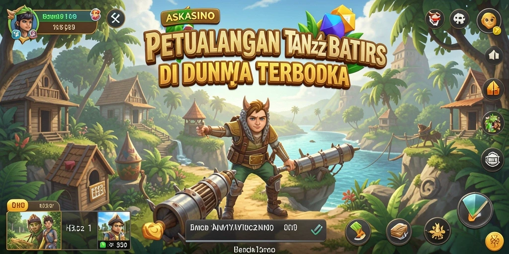 Gameplay dinamis ASKASINO dalam dunia terbuka yang luas.