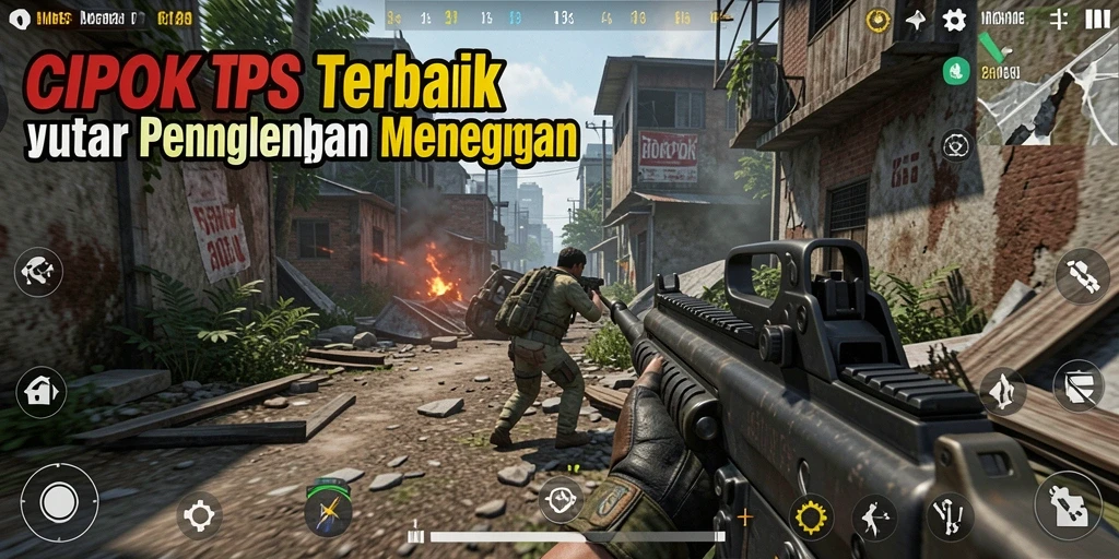 Tampilan gameplay menegangkan di CIPOK dengan aksi pertempuran yang intens.