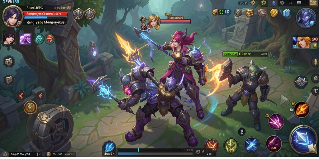 Tampilan gameplay menawan dari DEWI188 di dunia ARPG.