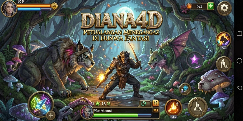 Gameplay DIANA4D yang seru dan penuh tantangan.