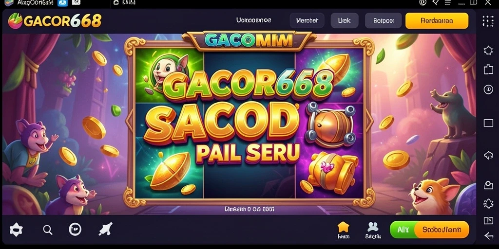Screenshot gameplay GACOR668 menunjukkan keseruan putaran slot.