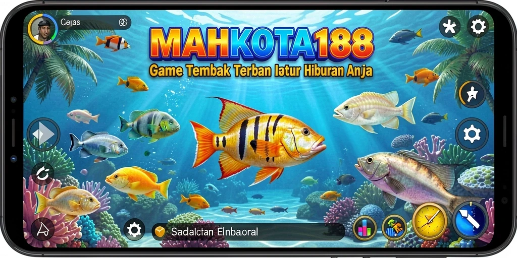 Screenshot menampilkan aksi seru gameplay Tembak Ikan di MAHKOTA188.