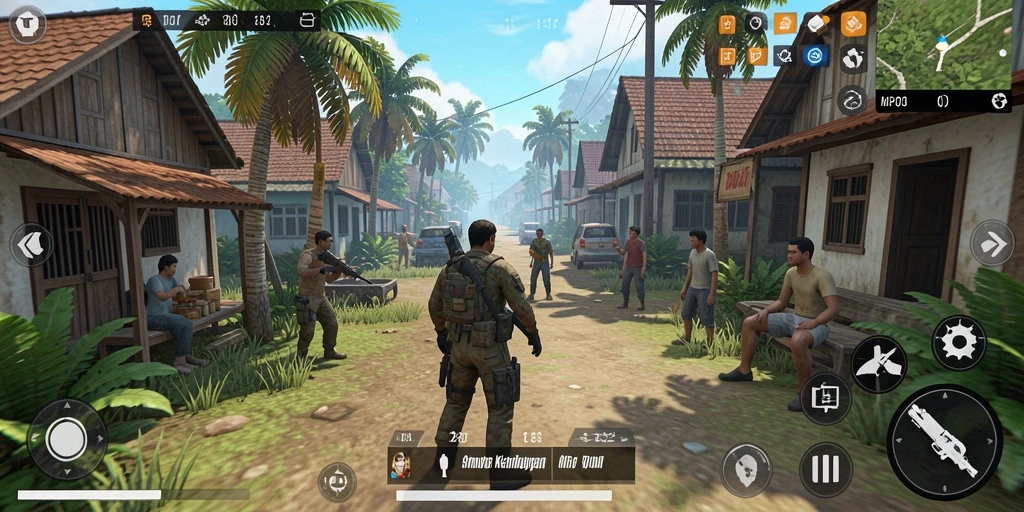 Screenshot MPOID menampilkan aksi seru dalam gameplay simulasi.