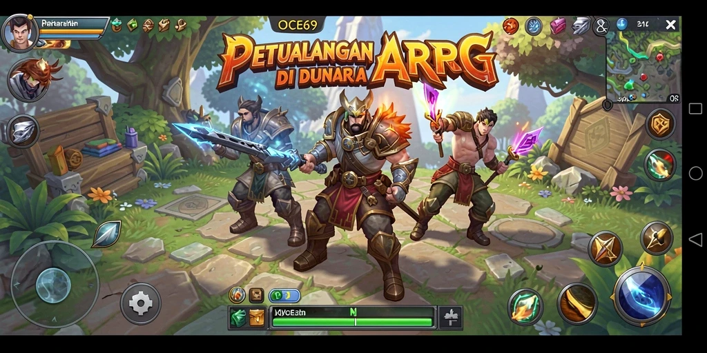 Screenshot gameplay OCE69 menampilkan aksi pertarungan yang mendebarkan.