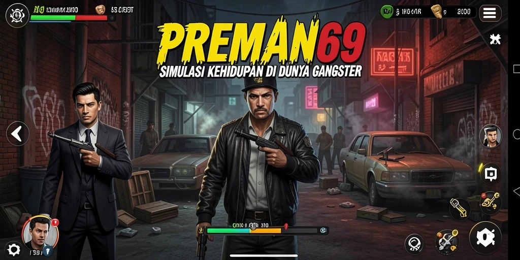 Tampilan gameplay <strong>PREMAN69</strong> yang penuh aksi dan interaksi menarik.