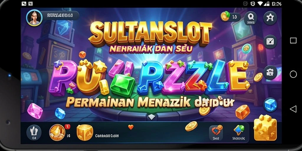 Screenshot SULTANSLOT menampilkan gameplay puzzle yang seru dan menantang.